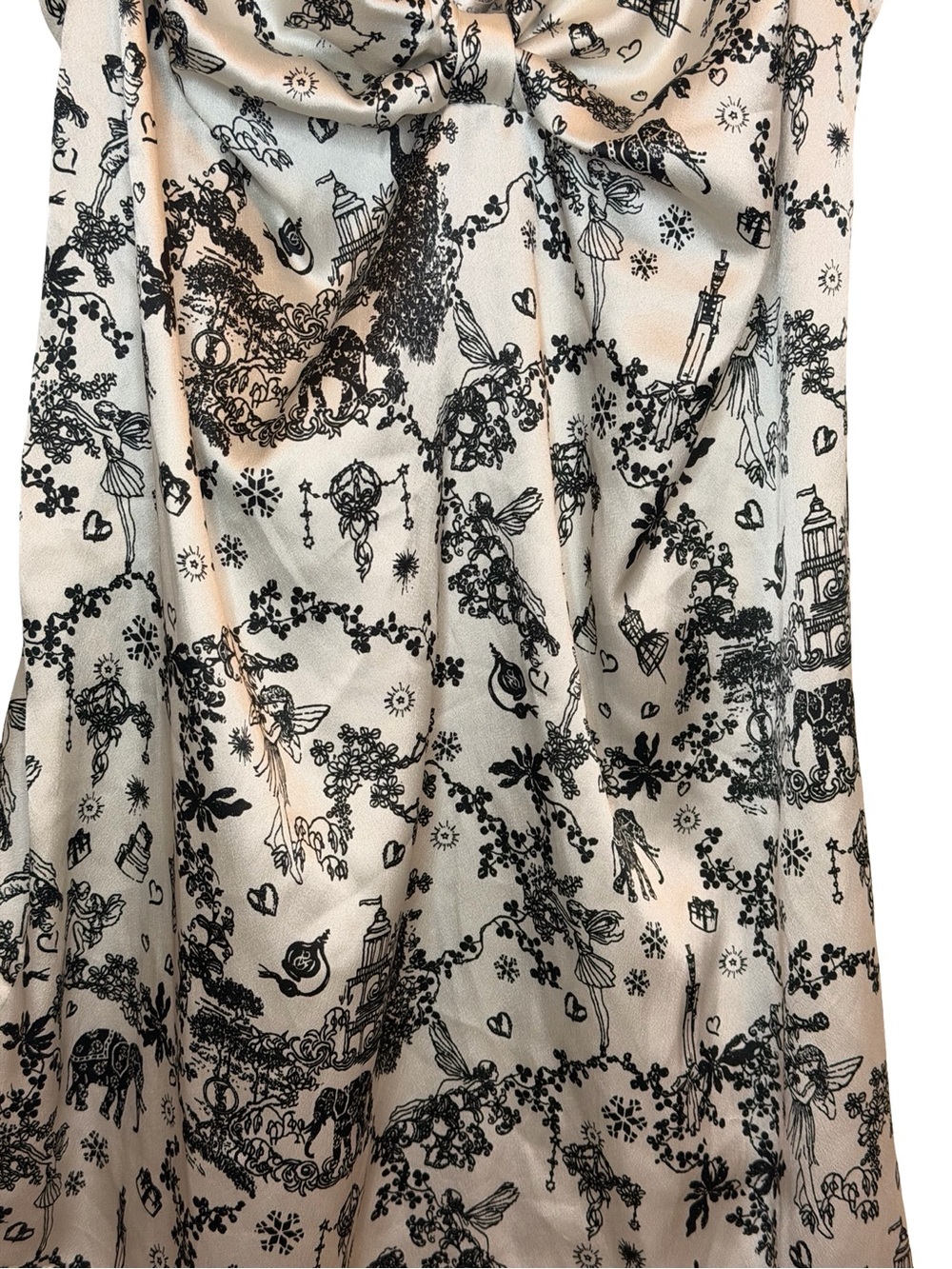 Victoria's Secret Y2K Vintage Fairy Toile Satin Babydoll Slip Dress Coquette S - Picture 4 of 7